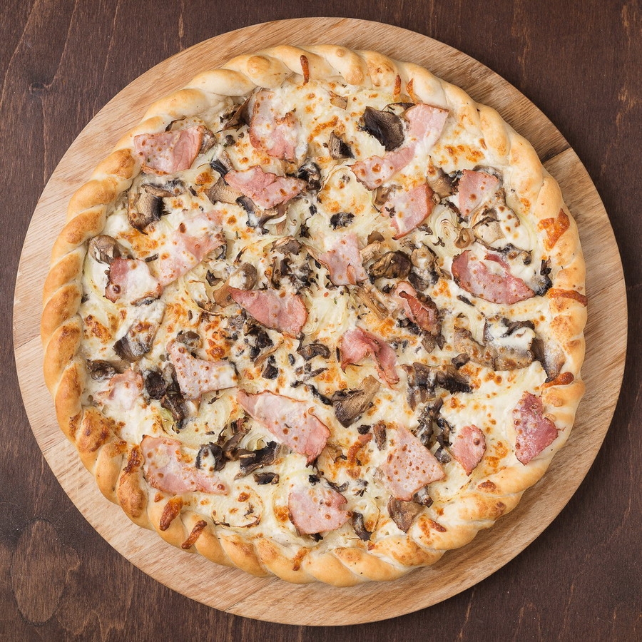 грибная пицца с белым соусом рецепт фото 48